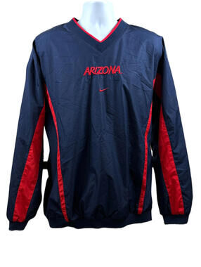 Vintage Nike Team Arizona Wildcats Pullover Mens Size Large Red / Blue 90’s